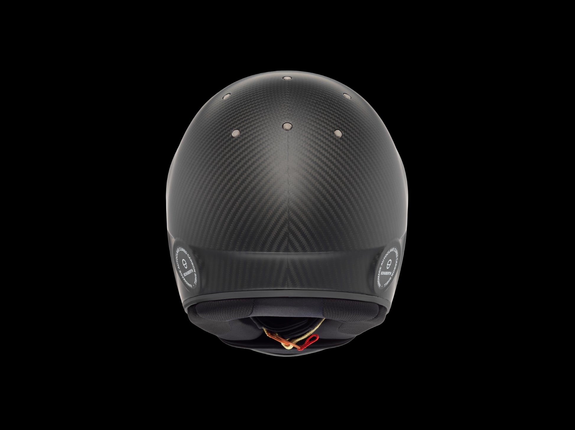 Black kart helmet on a white background