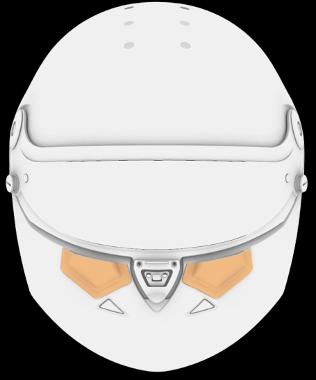 Schuberth Chin Ventilation scoops clear