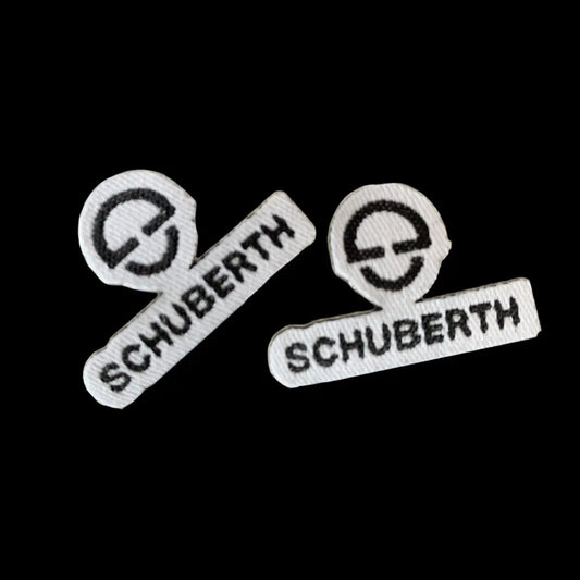 Schuberth cheek pad logos - Fyshe.com