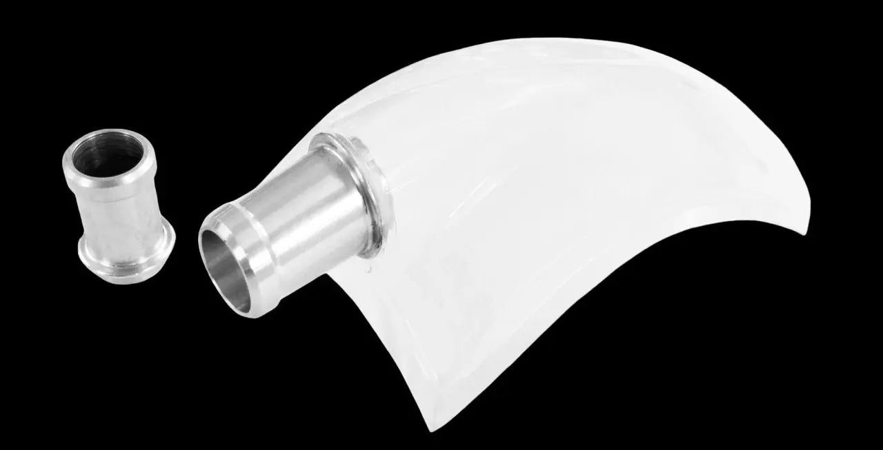 Schuberth Flat Forced air scoop clear - Small Connector 27mm - Fyshe.com