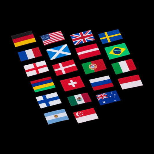 Schuberth Logo Flag (various countries) for cheek pads - Fyshe.com